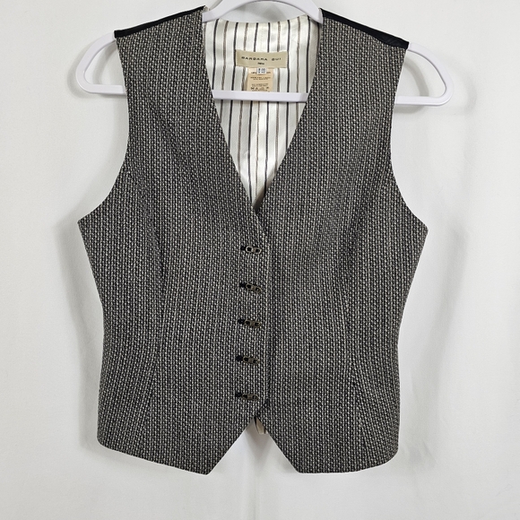 Barbara Bui Houndstooth Wool Waist Coat - Size 38(F) - Picture 1 of 12